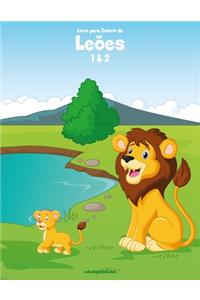 Livro para Colorir de Leões 1 & 2