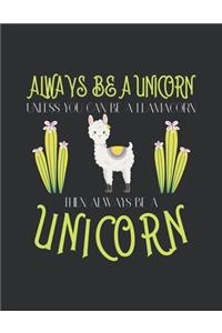 Always be a unicorn unless you can be a llamacorn then Always be a unicorn