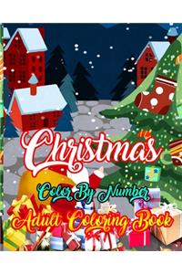 Christmas Color By Number Adult Coloring Book