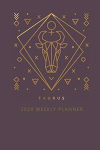 Taurus 2020 Weekly Planner (Burgundy)