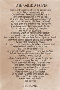 To Be Called A Friend