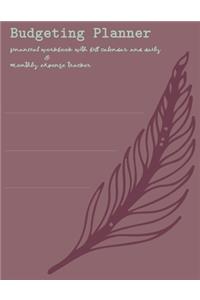 Budgeting Planner Financial Workbook with Bill Calendar and Daily & Monthly Expense Tracker