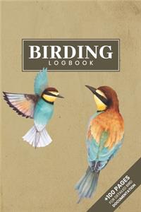 Bird Watching Birding Ornithology Journal Log Book - Bee Eater
