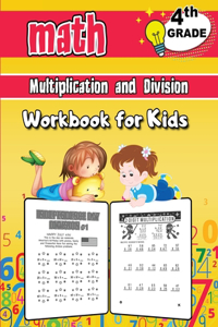 4th Grade Math Multiplication and Division Workbook for Kids