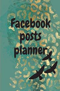 Facebook posts planner
