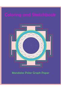 Mandalas coloring and sketchbook