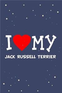 I Love My Jack Russell Terrier Dog Breed Journal Notebook