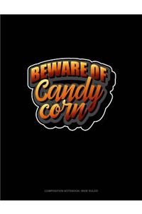 Beware of Candy Corn: Composition Notebook: Wide Ruled