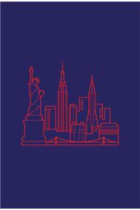 New York Skyline Spiral Notebook