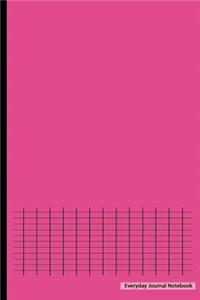 Everyday Journal Notebook - Graph Paper (Pink Cover)