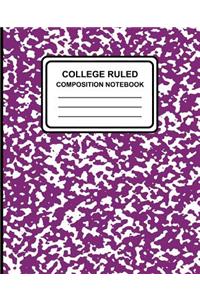 College Ruled Composition Notebook