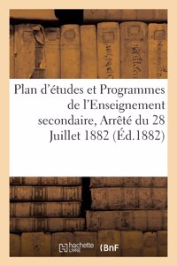 Plan d'études et Programmes de l'Enseignement secondaire des jeunes filles