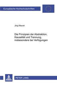 Prinzipien Der Abstraktion, Kausalitaet Und Trennung, Insbesondere Bei Verfuegungen