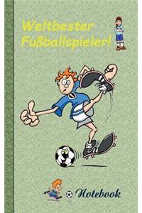 Weltbester Fußballspieler - Notizbuch