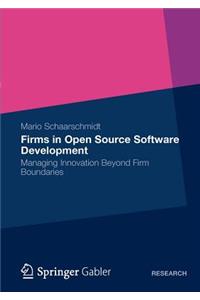 Firms in Open Source Software Development