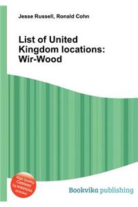 List of United Kingdom Locations