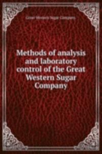 Methods of analysis and laboratory control of the Great Western Sugar Company