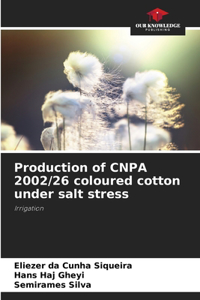 Production of CNPA 2002/26 coloured cotton under salt stress