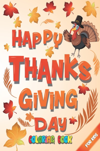 Happy Thanksgiving Day Coloring Book