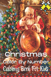 Christmas Color By Number Coloring Book For Kids