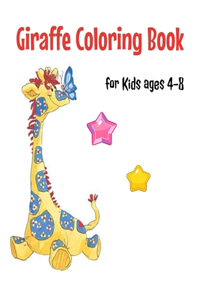 Giraffe Coloring Book for Kids Ages 4-8 Size 8.5