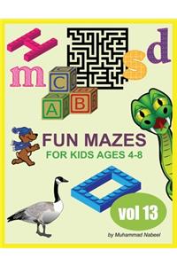 Fun Mazes for Kids Ages 4-8 - Vol 13