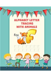 Alphabet letter Tracing With Animals