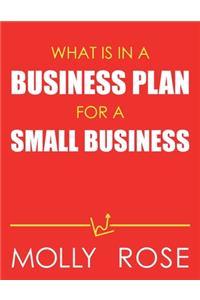 What Is In A Business Plan For A Small Business