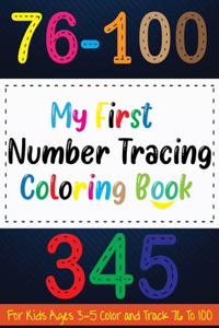 My First Number Tracing Coloring Book
