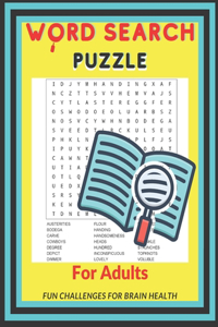 Word Search For Adults