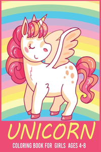 Unicorn Coloring Book for Girls Ages 4-8