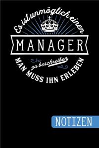 Es ist unmöglich einen Manager zu beschreiben