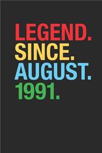 Legend Since August 1991