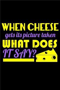 When Cheese Gets It's Picture Taken What Does It Say