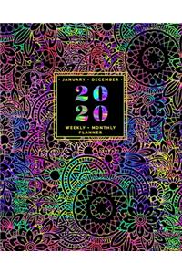 January - December - 2020 Weekly + Monthly Planner