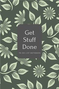 Get Stuff Done To-Do list Notebook