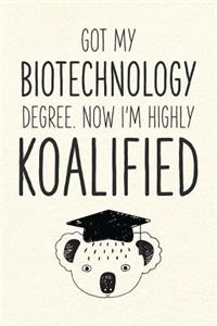 Got My Biotechnology Degree. Now I'm Highly Koalified