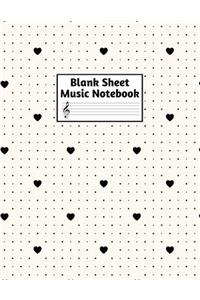 Blank Sheet Music Notebook