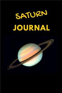 Saturn Journal: lined saturn journal notebook notepad diary to write in