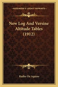 New Log and Versine Altitude Tables (1912)