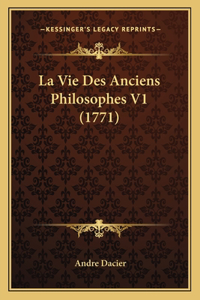 Vie Des Anciens Philosophes V1 (1771)