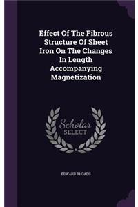 Effect Of The Fibrous Structure Of Sheet Iron On The Changes In Length Accompanying Magnetization