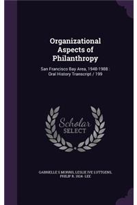 Organizational Aspects of Philanthropy