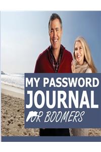 My Password Journal For Boomers