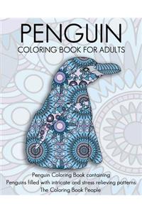 Penguin Coloring Book For Adults