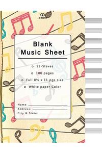 Blank Music Sheet