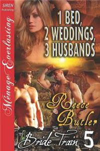 1 Bed, 2 Weddings, 3 Husbands [Bride Train 5] (Siren Publishing Menage Everlasting)
