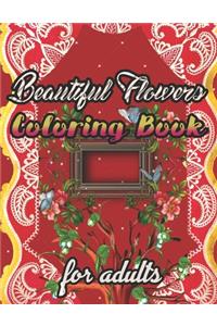 Beautiful Flowers Coloring Book for adults