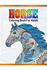 Horse Coloring Book For Adults