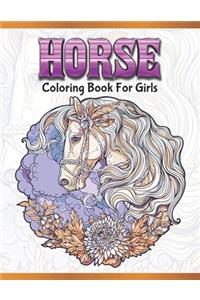 Horse Coloring Book For Girls